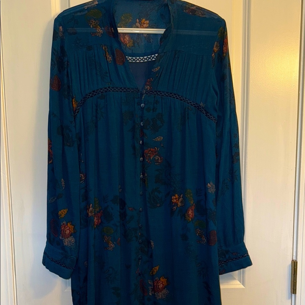 Floral Teal Dress